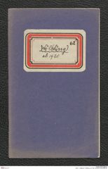 Seite 1, Tagebuch "Wölbling | ab 1930" (NHMW-PRAE-BBB-62)